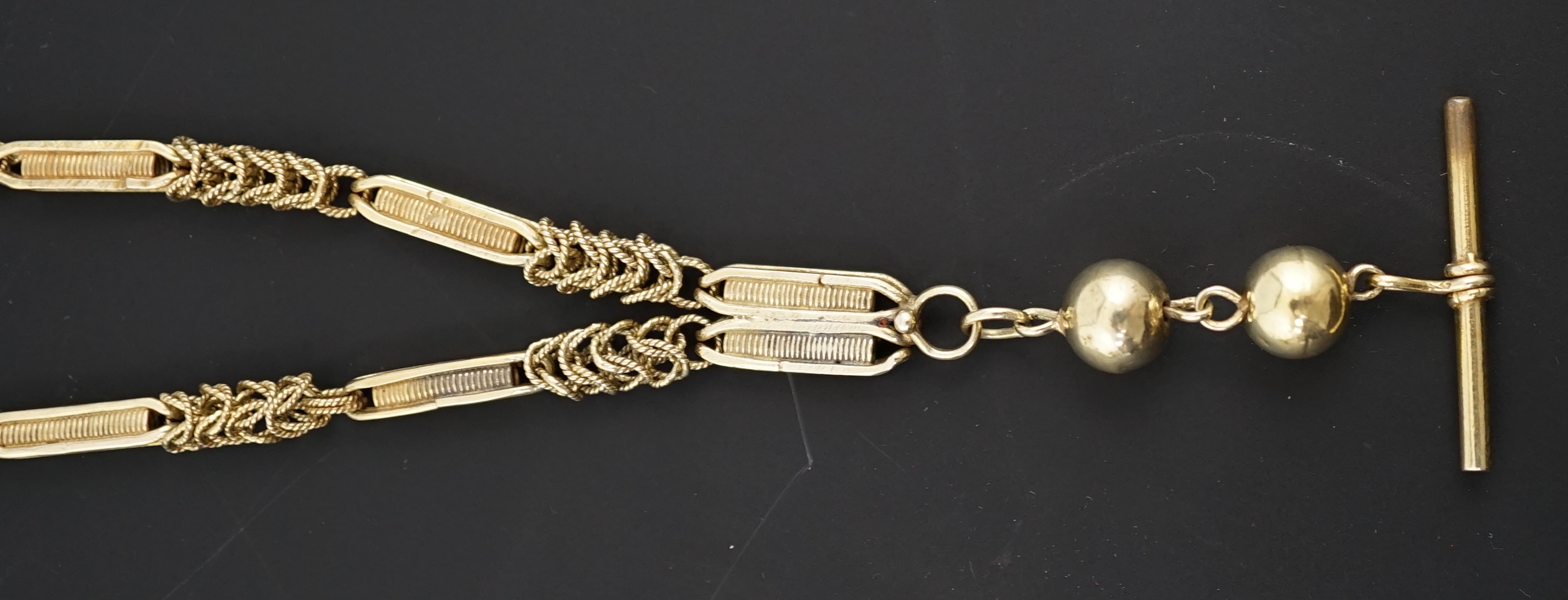 A 19th century continental gold albert